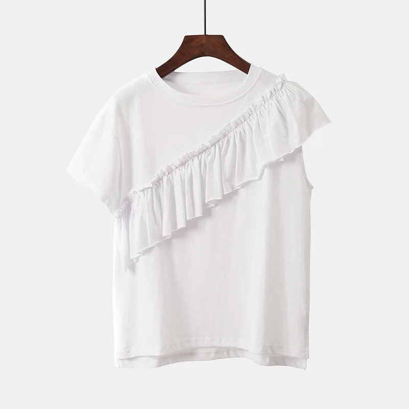 

2020 NEW Women T-shirt White Color Cotton Half Sleeve Loose Casual O-neck Spring Summer Tees