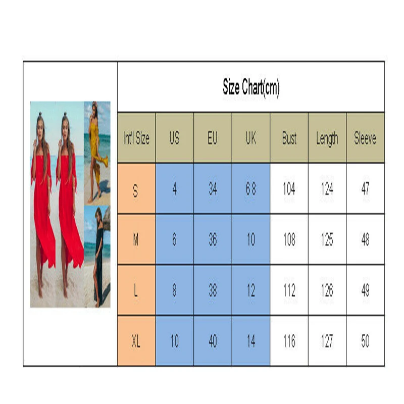 

2019 New Womens Fashion Off Shoulder Maxi Long Dress Holiday Summer Casual Beach Style Swimwear Cover Up Kaftan Sundress