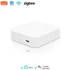 Беспроводной хаб для умного дома Tuya Zigbee GateWay, хаб с дистанционным управлением через приложение для автоматизации умного дома, работает с Alexa Google Home