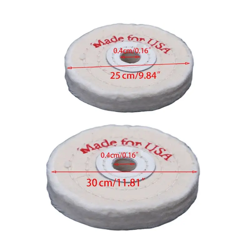 

Abrasive Buffing Wheel White Cotton Lint Cloth Gold Jewelry Mirror Polishing Aid
