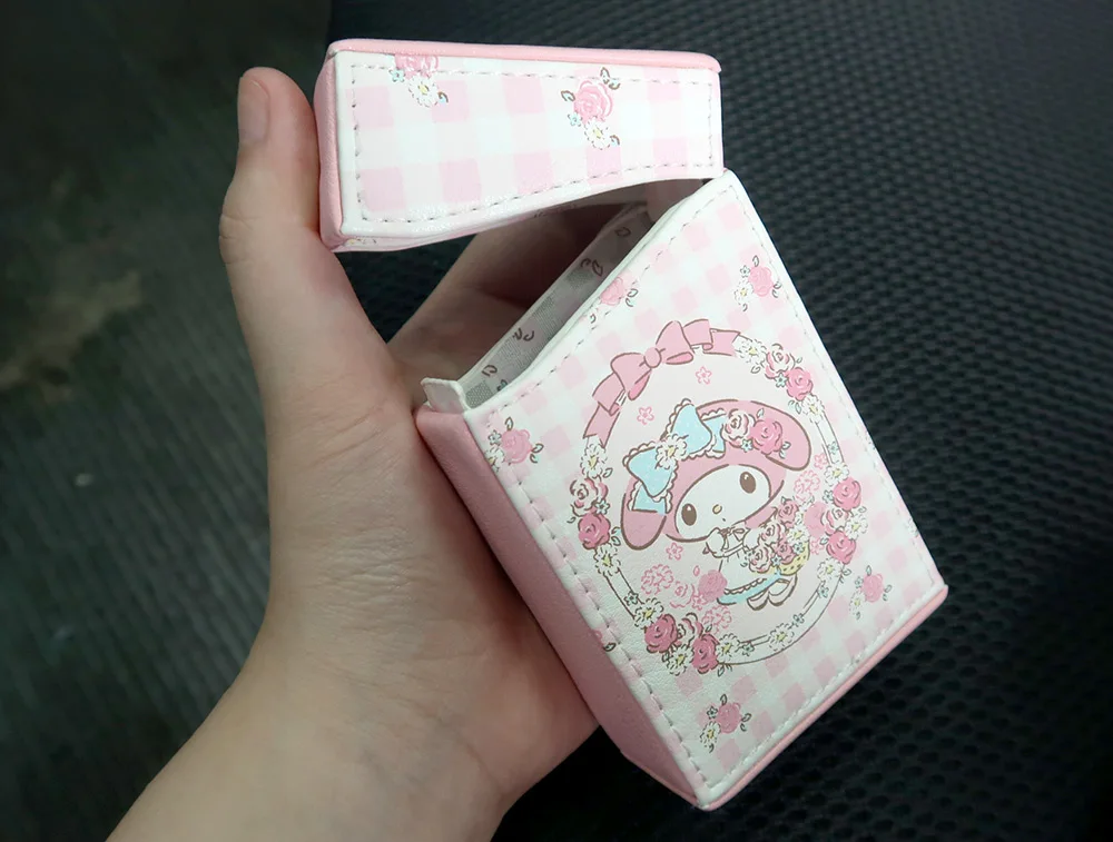 Держа 20 сигарет женский розовый Kawaii Кролик Футляр для сигарет портативный кожаный водонепроницаемый творческие подарки для подруги