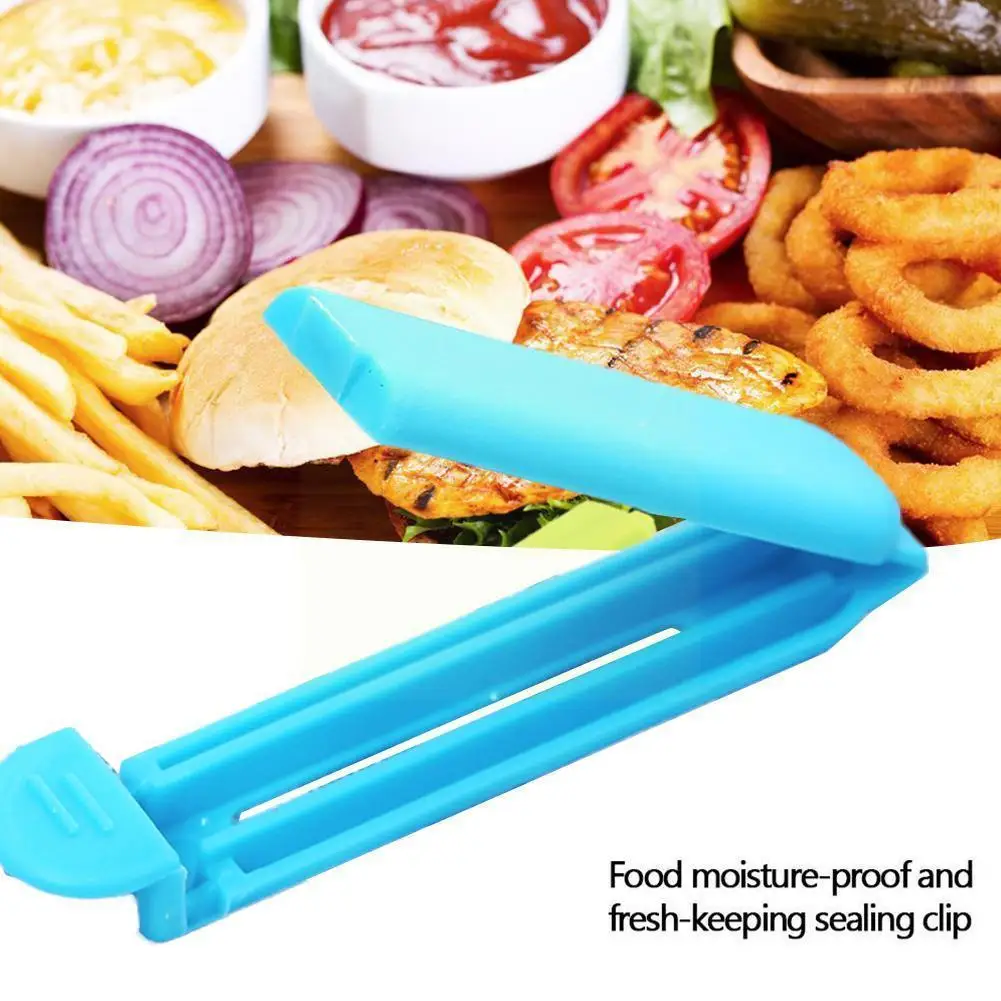 

10pcs Plastic Kitchen Storage Food Snack Seal Sealing Clamp Sealer Kitchen 7cm Random Clips Accessories Clips Bag Color Bag Q3n7