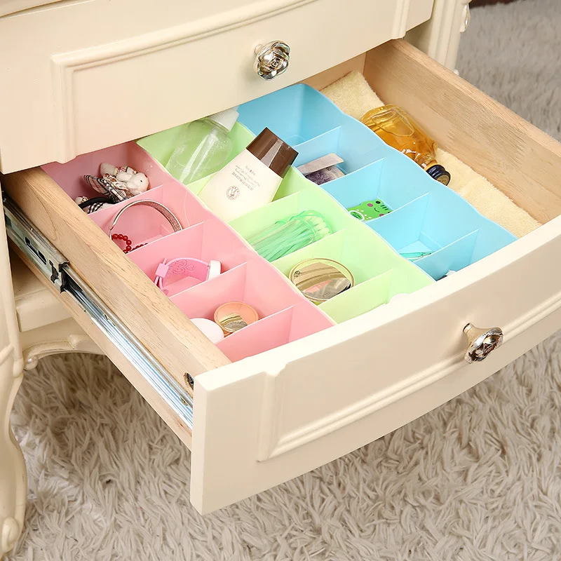 1 шт. пластиковый Пять Ящик с сеткой разделитель бюстгальтер Органайзер Нижнее