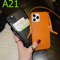 luxury leather phone case messenger bag necklace rope iphone 12 mini 7 8 plus x xr xs 11 pro max se set rope