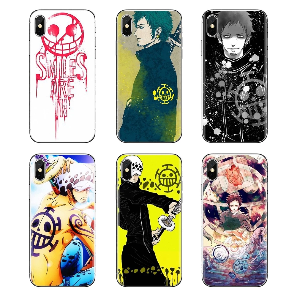 Одна деталь Трафальгар Ло из мультфильмов логотип аниме чехол для корпуса