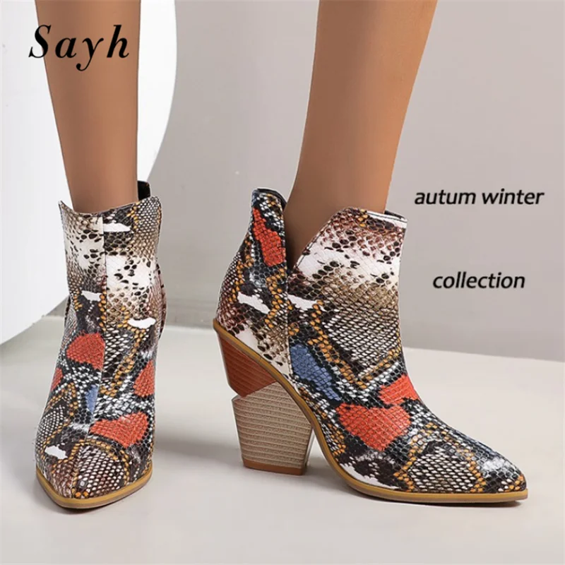 

Размера плюс Женские ботильоны в ретро-стиле на платформе на высоком каблуке; Женская обувь в римском стиле, женские сапоги средней длины на...