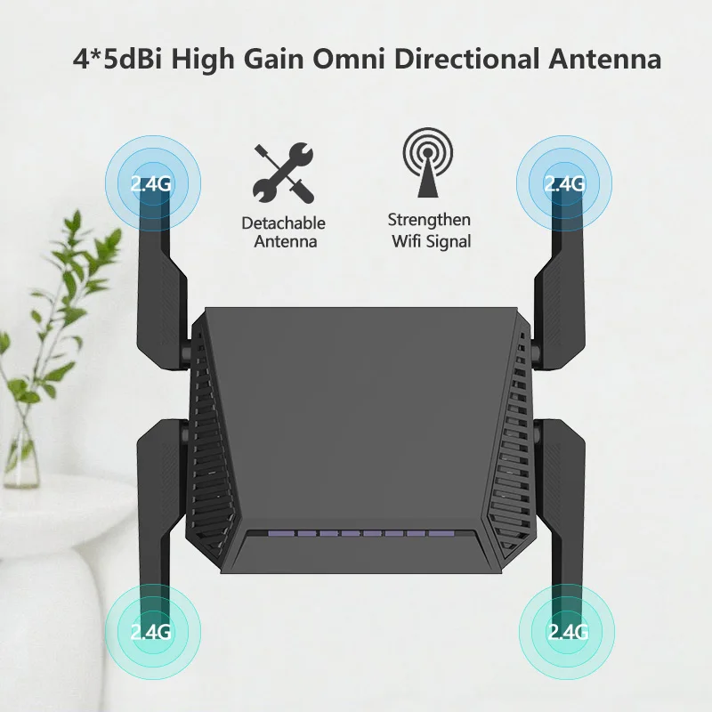 Wiflyer WE3826 300 Мбит/с Беспроводной Wi Fi маршрутизатор сильный и стабильный сигнал