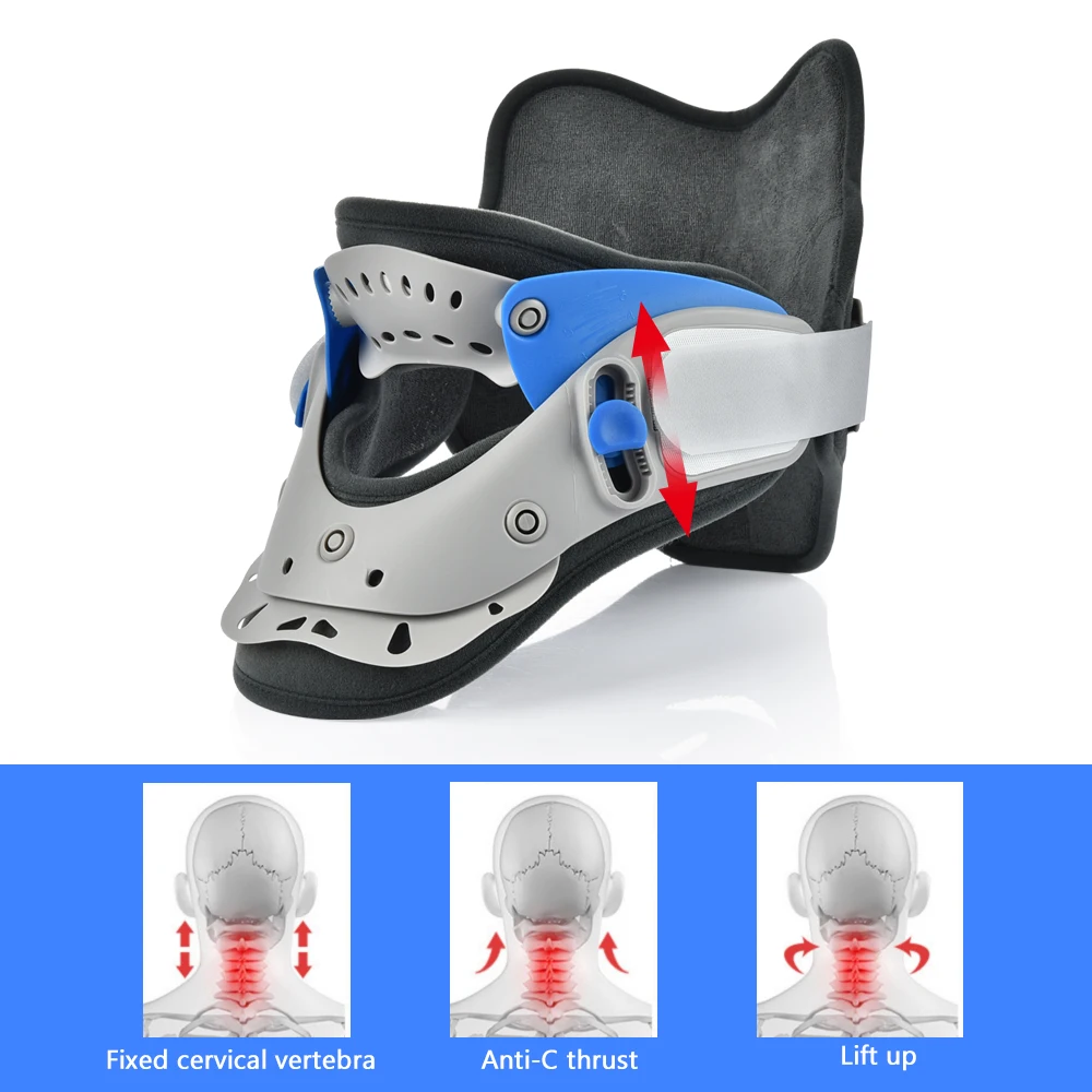 Neck Correction Repair Collar Cervical Traction Device Adjustable Spine Stretcher Corrector Support | Красота и здоровье