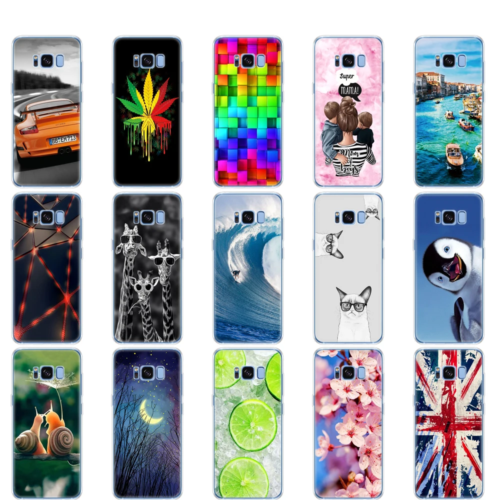 case For Samsung Galaxy S8 soft silicon tpu PLUS Case Cover S8/S8 plus Phone shell protective coque | Мобильные телефоны и