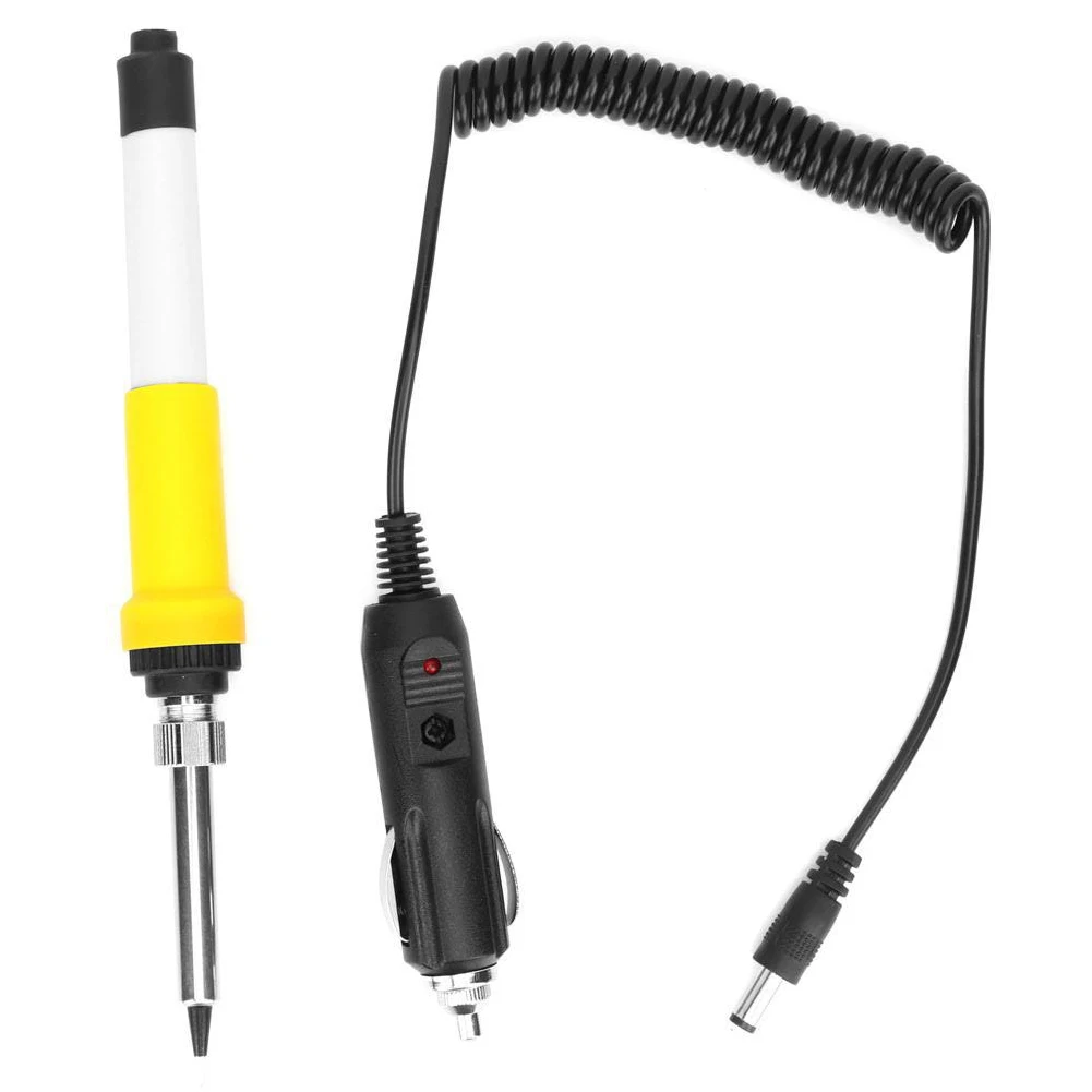 

Portable DC 12V 60W Crocodile Clip Powered Soldering Iron Car Auto Crocodile Electrical Soldering Iron for Outdoor Car Repair