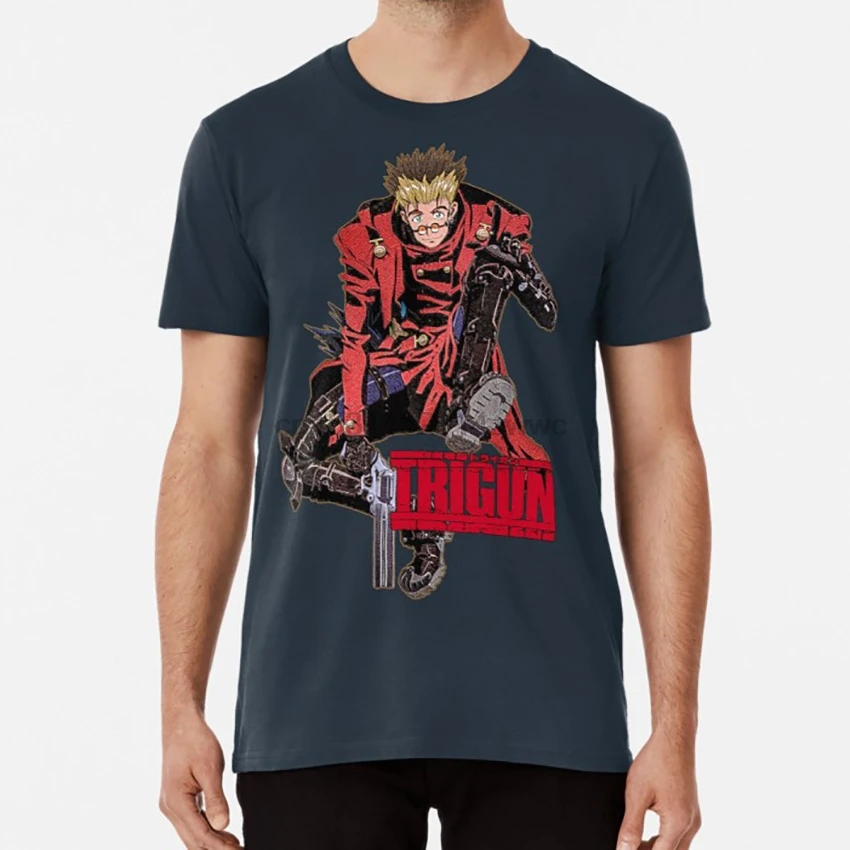 

Trigun T shirt vash trigun the stampede anime manga farwest cowboy futuristic scifi retro