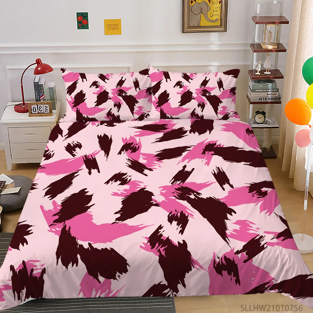 

3D Bedding Set King Size Duvet Cover Set Cartoon Printing Queen Full Double Single Size Girls Room Bedclothes