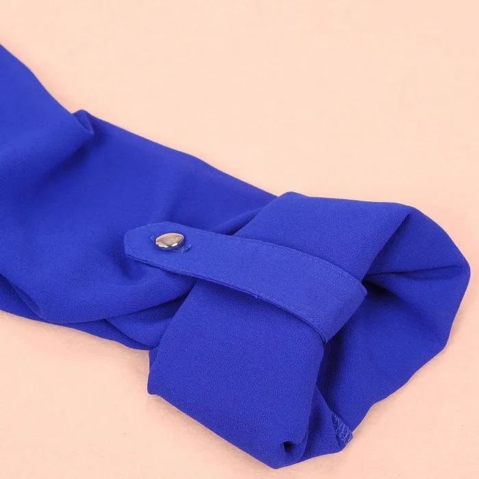 

2021 Spring Women Fashion Chiffon Long Sleeve Blouse Vintage Femme V Neck Street Shirts Elegant Imitation silk blouses top