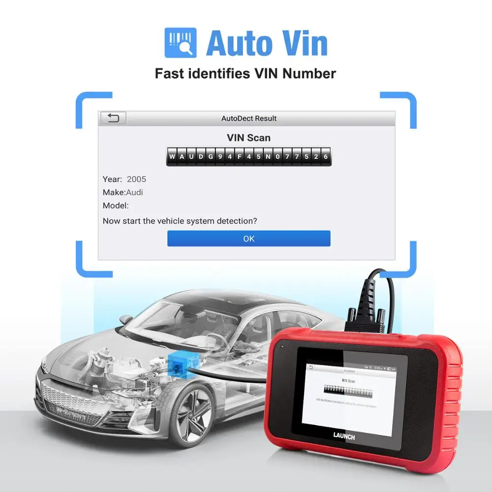 Диагностический инструмент Launch X431 CRP129E OBDII для ENG/AT/ABS/SRS Многоязычное бесплатное
