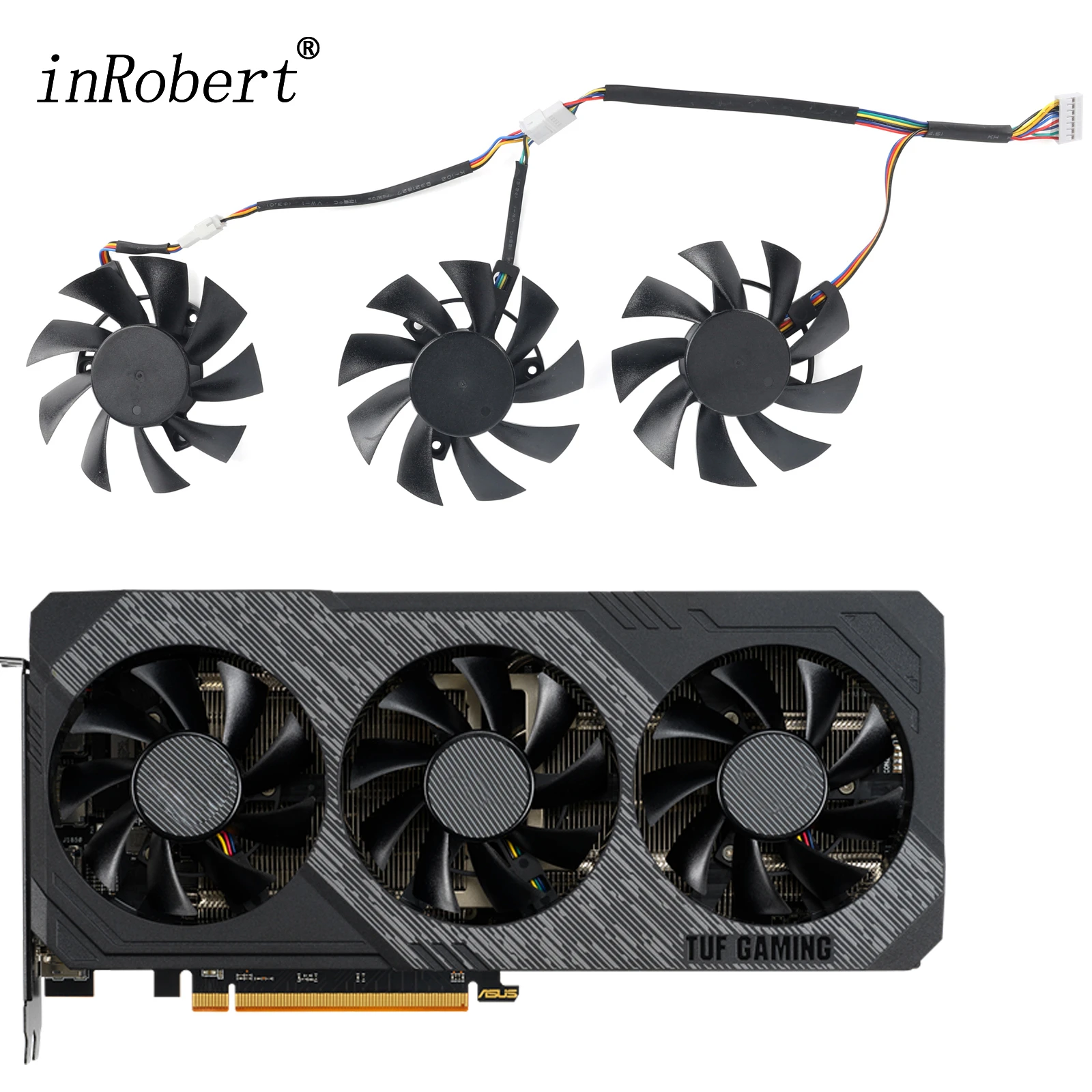 Кулер для ASUS GTX 1660 RX5700 RX5700XT 1660Ti 1660super RX 5700 XT TUF X3 OC|Кулеры и системы охлаждения