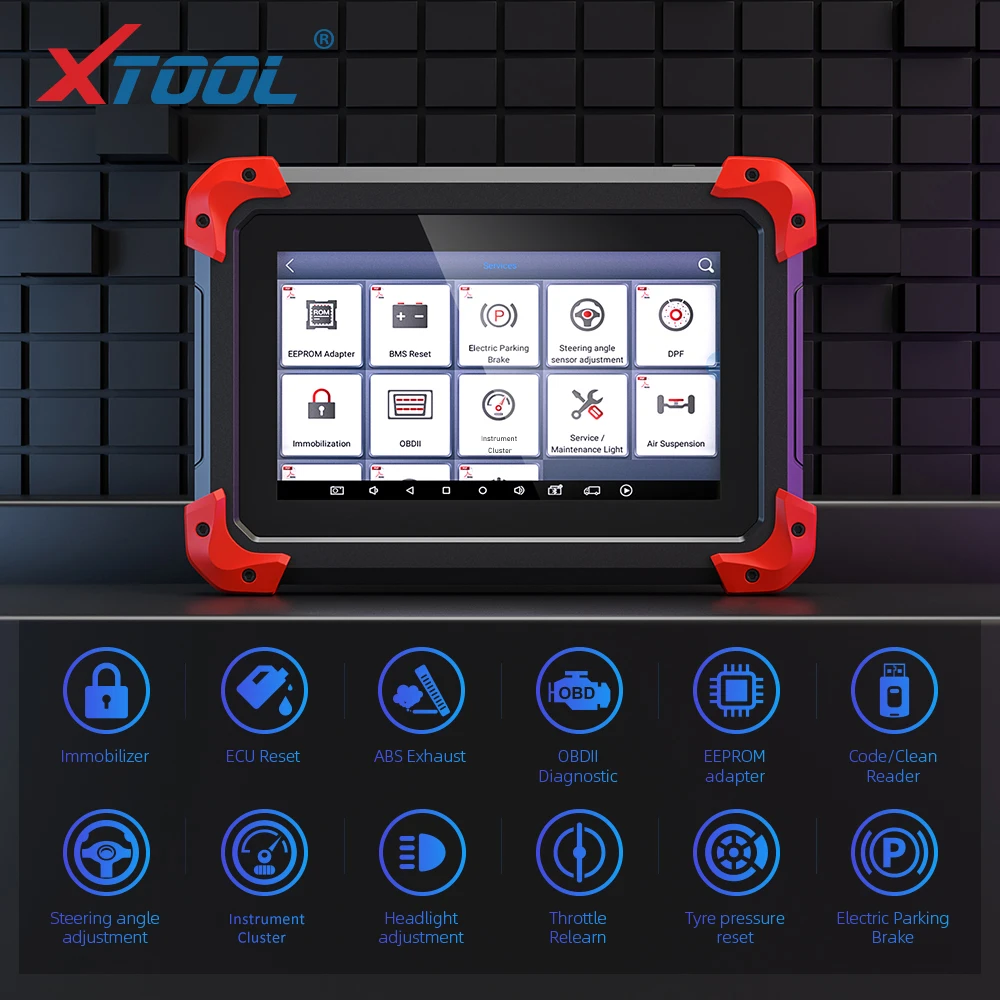 Автомобильный диагностический сканер XTOOL OBD2 Программатор ключей бесплатное