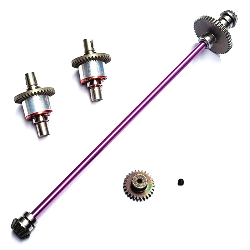 

Металлическая основная центральная ось, приводной вал, дифференциальная передача, обновленные детали для Wltoys 124019 124018 1/12, Аксессуары для авт...