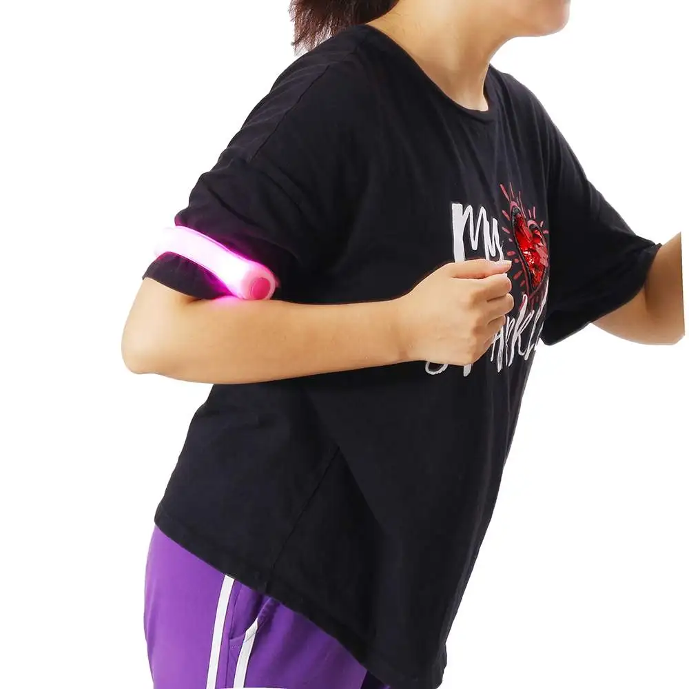 

LED Luminous Glow Light Armbands Outdoor Steady Flashing Warning Arm Belt Strap Sport Jogging Running Cycling Safety Bands