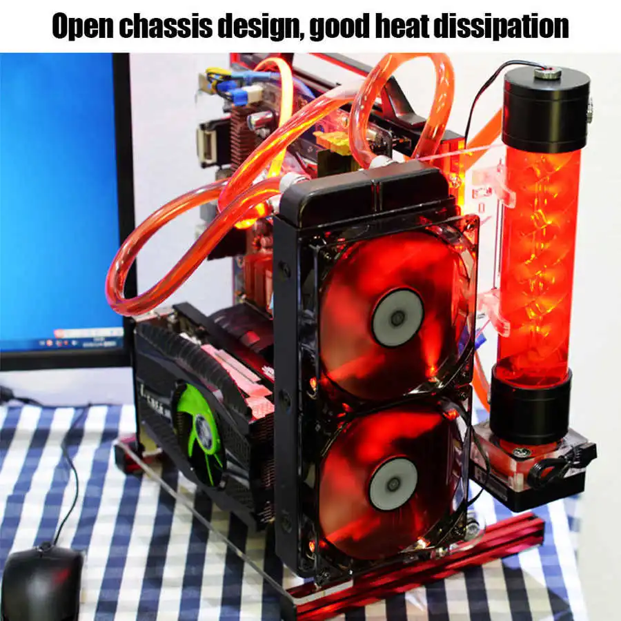 Чехол для ПК ATX/M-ATX/ ITX Вертикальный чехол компьютера с ручкой разгона | Компьютеры