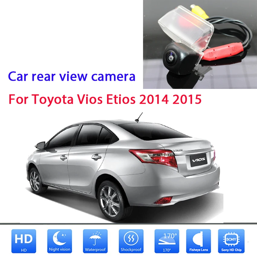 

Car Reversing Parking Camera Rear View Camera Night Vision Waterproof High quality RCA For Toyota Vios Etios 2014 2015