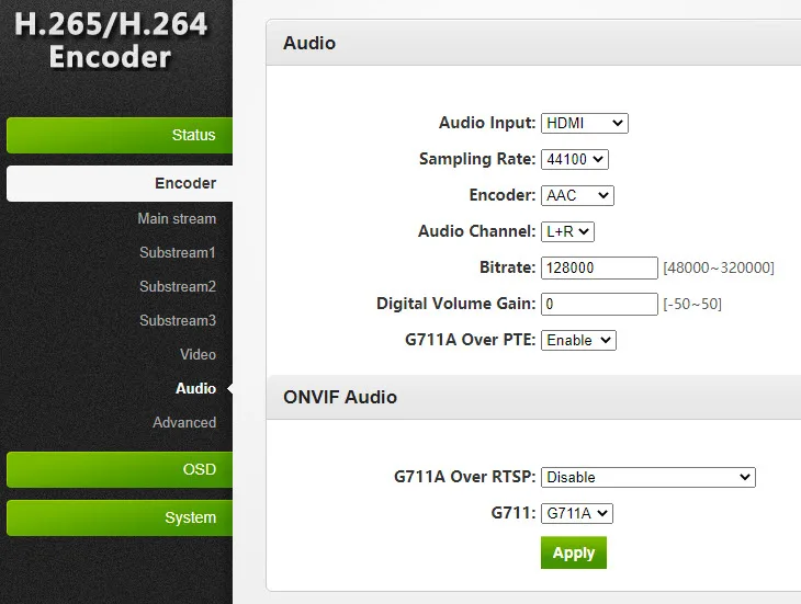 4K @ 60fps H.265/H.264 HDMI видео кодировщик через http rtsp rtmp/rtmps udp srt onvif для записи IPTV|Система