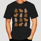 Уличная одежда, футболка Capybara (принт спереди), 3913X графический Рисунок