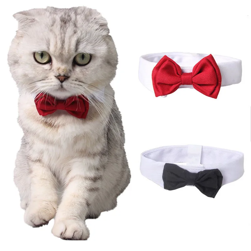 

Собаку галстук-бабочка для кота воротник регулируемый ремешок на шею аксессуары для кошки, собаки щенок Кот Цепочки и ожерелья