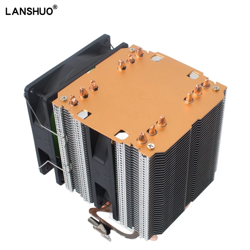 Кулер для ЦП с 6 тепловыми трубками двухсторонний вентилятор тихий охлаждения