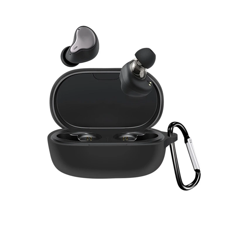 

R9JA Shockproof Flexible Covers Compatible with SoundPEATS H1 Headset Storage Cases Protector Earbuds Sleeve Protector