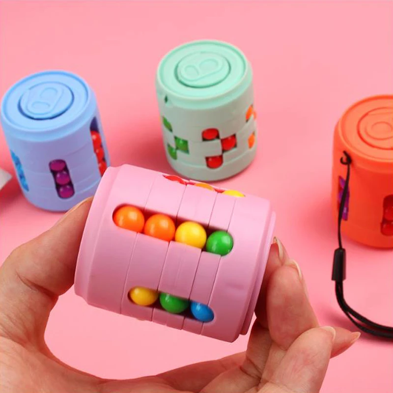

Fidget Spinner Stress Relief Toys Pull Can Spinner Interesting Temptation Rubiks Fingertip Finger Spinning Top Children's Toys