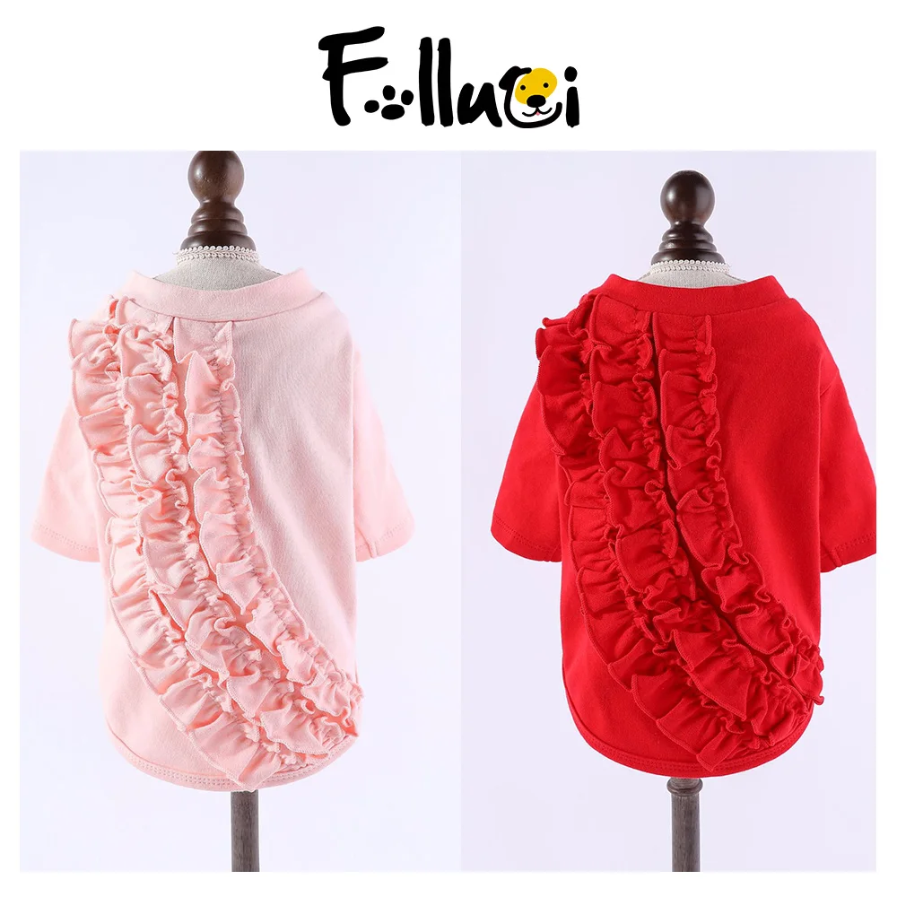 

Одежда для собак, толстовки с изображением маленьких кошек, корги, Тедди, щенка, хлопковый свитер, стрейчевая цельная рубашка с двумя ногами,...