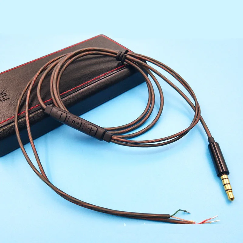 

1.2m 3.5mm Earphone Repair Cables DIY Earphone Audio Cable Headphone Replacement Cable Wire Line Cord for Soldering