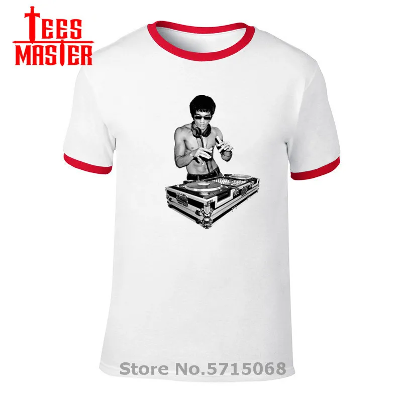 2020 футболка Брюс Ли ди-Джея с коротким рукавом повседневные топы в хипстерском