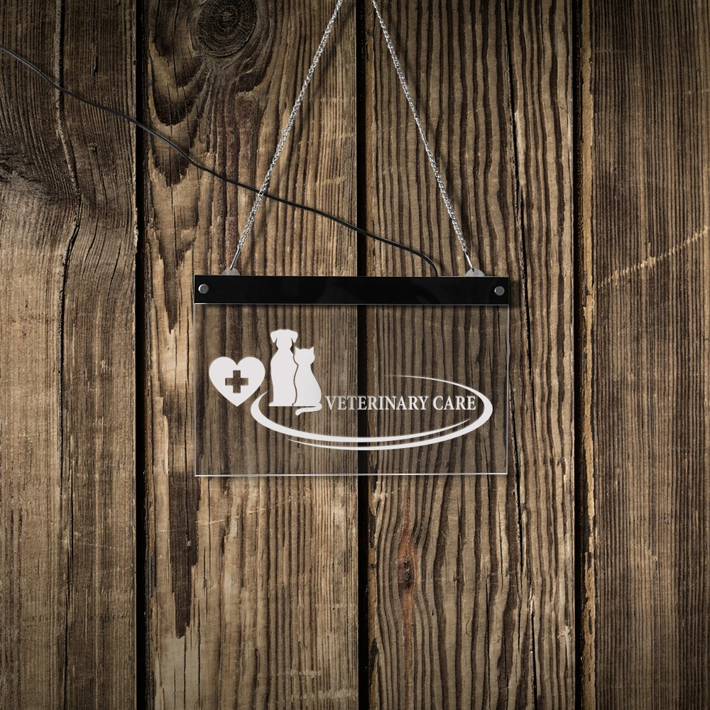 Неоновая светодиодсветодиодный вывеска для домашних животных животных|Таблички