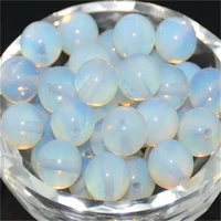 natural stone beads white opal gemstone bead for jewelry making diy bracelet 4 6 8 10mm