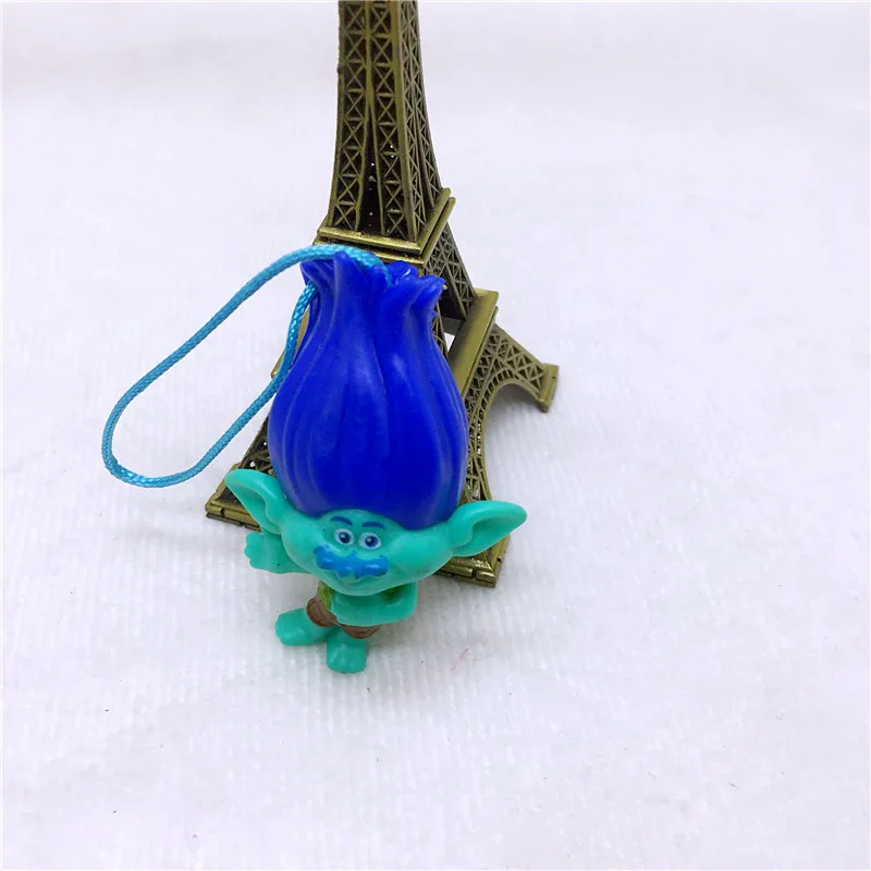 6 шт набор Hasbro Trolls эльф игрушки ручной работы украшения модель куклы с маковым
