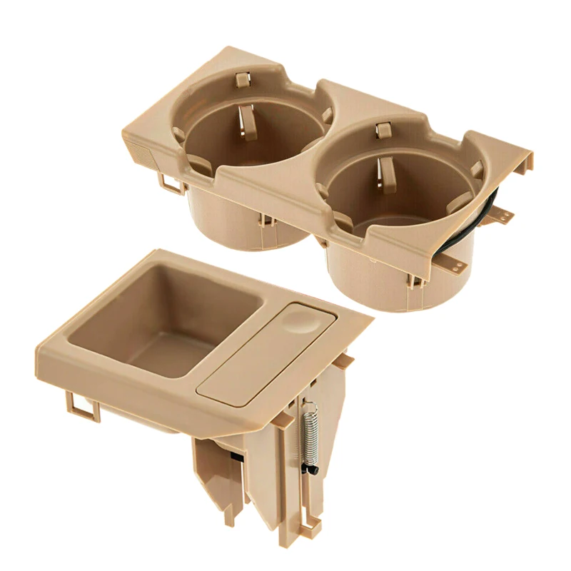 

beler 51168217955 51168248505 1 Set 51169415184 Center Console Cup Drinks Coin Storage Holder Box Tray Fit for BMW 3 Series E46