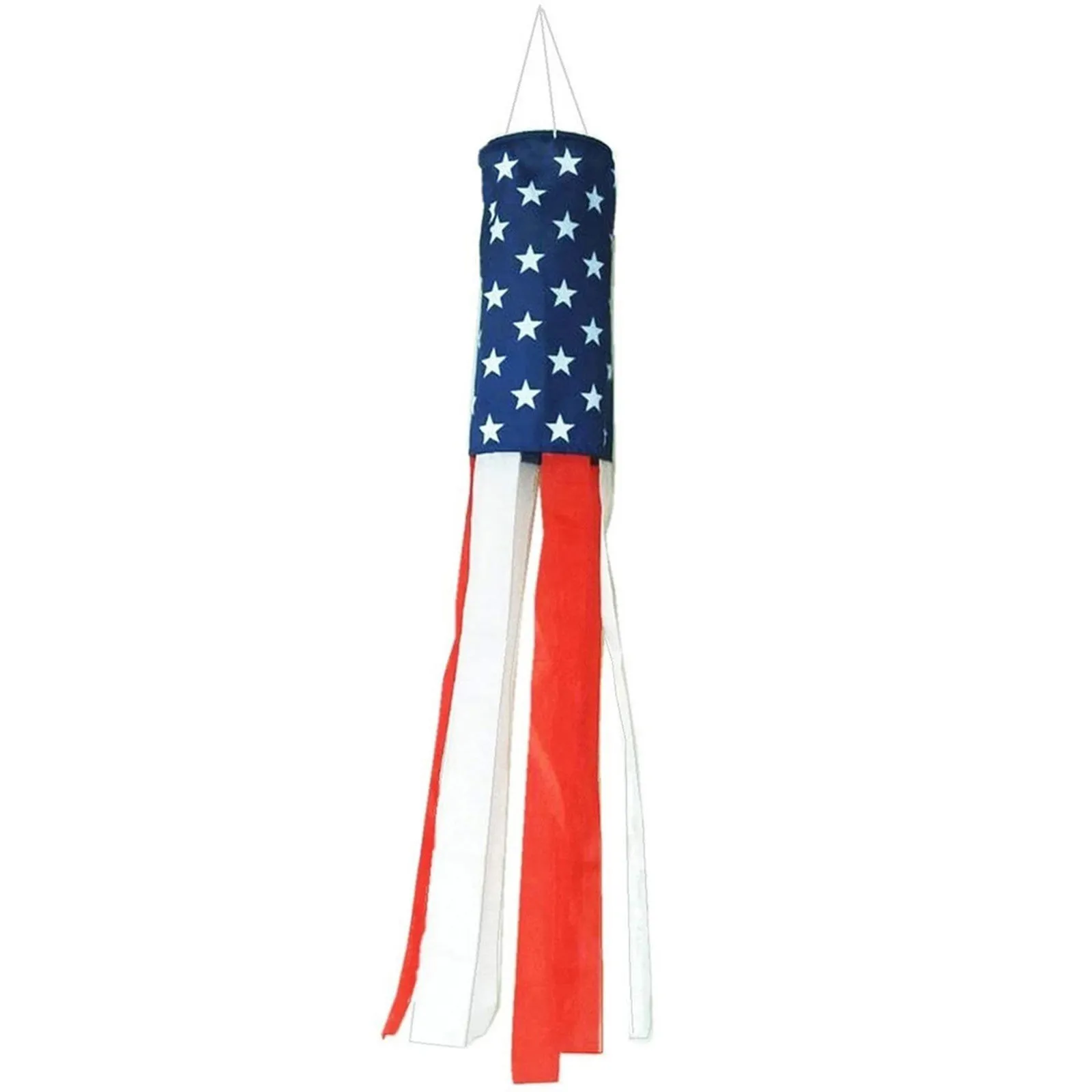 

Independence Day American US Flag Windsock Stars and Stripes Windsock Decoration Ornaments for Independence Day Memorial Day