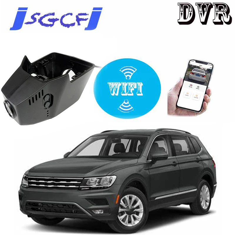 

Special Car Road Record WiFi DVR Dash Camera Driving Video Recorder HD Night Vision For Volkswagen VW Tiguan Tayron GTE