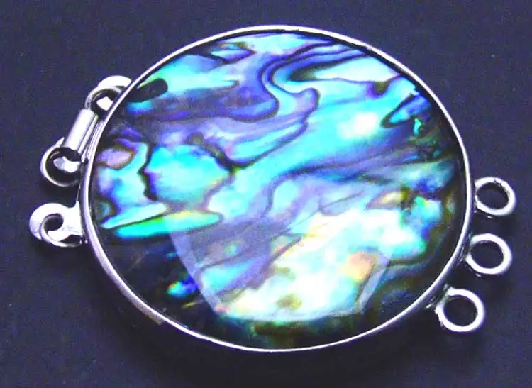 Застежка для ювелирных изделий Круглые разные цвета из трех нитей gp77 32 мм