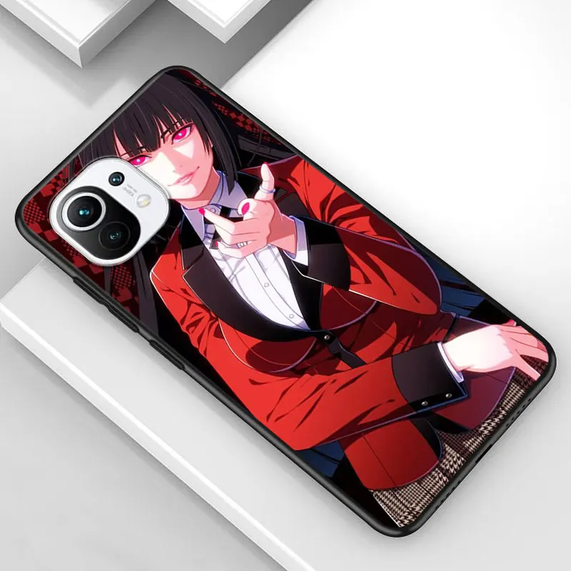 

Jabami Yumeko Kakegurui for Xiaomi Mi 11 10T Note 10 Ultra 5G 9 9T SE 8 A3 A2 A1 6X Pro Play F1 Lite 5G Black Phone Case
