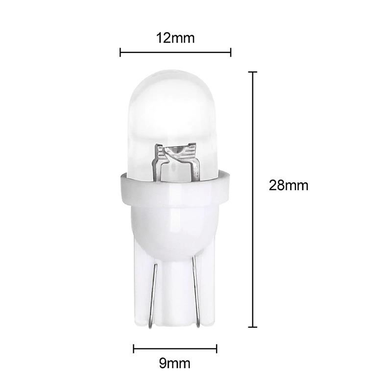 10x T10 Car LED W5W Wedge Side Light External Clearance Lights Dashboard Bulbs 194 168 501 and RGB 12V | Автомобили и мотоциклы