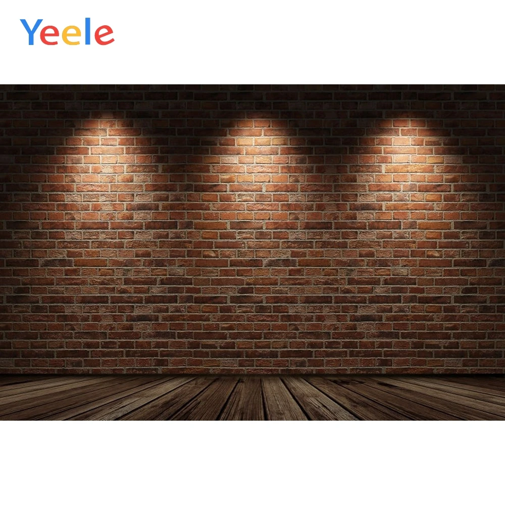 

Yeele Wood Board Light Brick Wall Backdrop Newborn Baby Party Photography Background For Photo Studio Vinyl Photocall Photophone