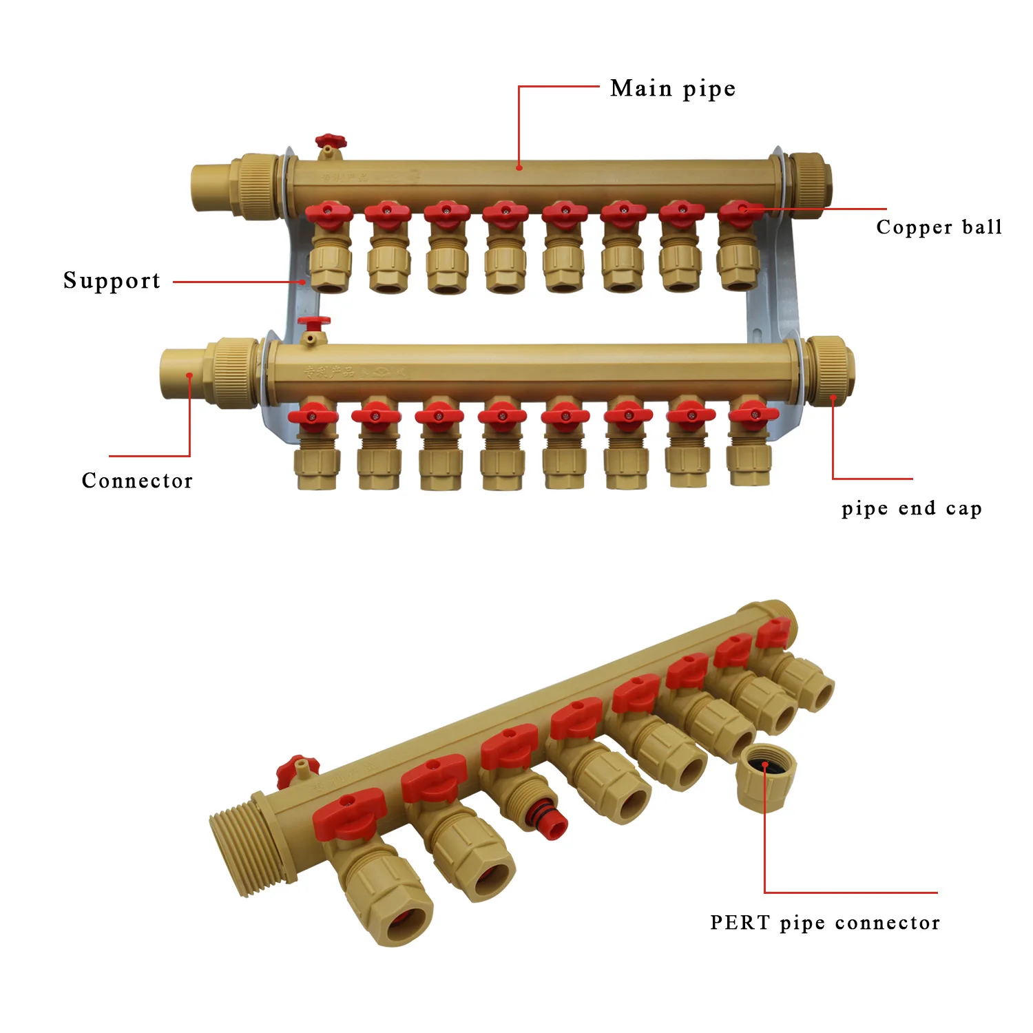 Ufh коллекторный светящийся напольный нагревательный коллектор для теплого пола 2