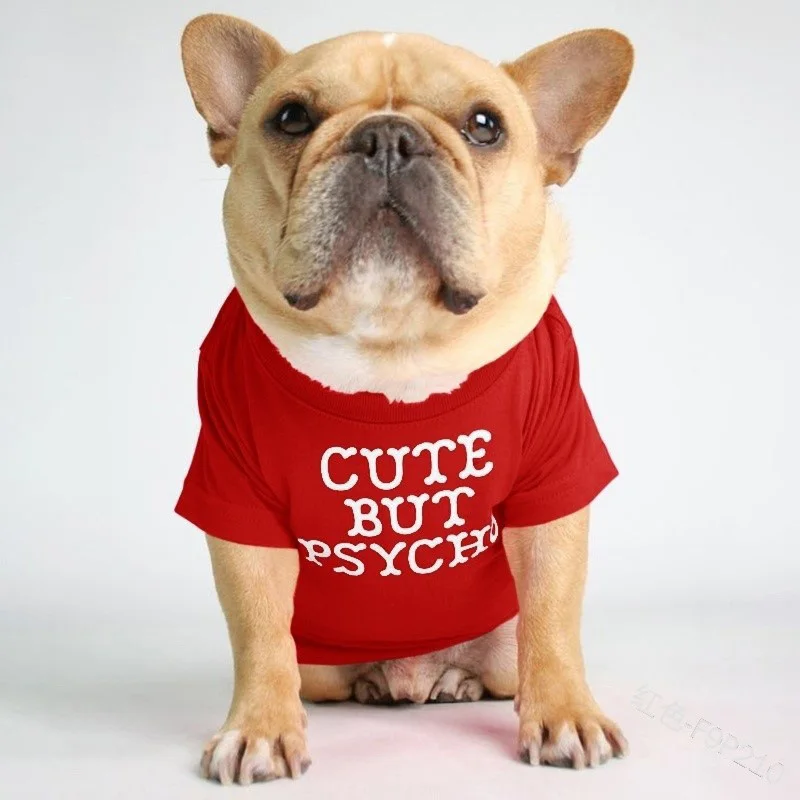 

French Bulldog Clothes Spring Summer T-Shirt For Dog Pet Clothing Yorkshire Terrier Pug Small Medium Dog Sweatshirt Pet Supplies