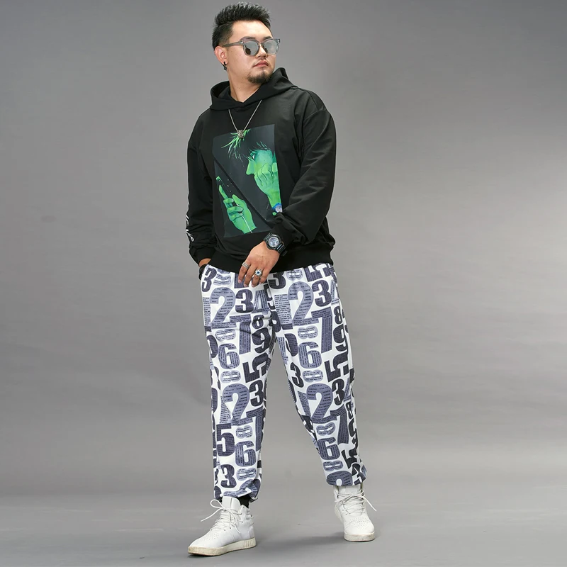 

Hip Hop Digital Graffiti Joggers Pants Streetwear Sweatpants Trousers Big Size 8XL Fashion Harem Pant Male Elastic Waist HX595