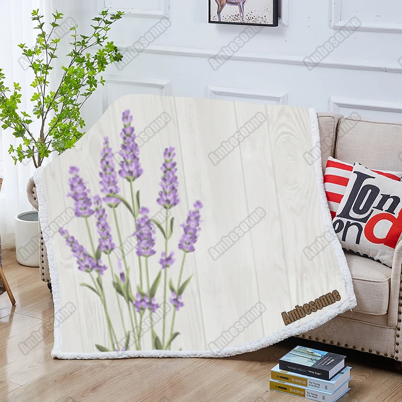 Бледно-лиловый Флисовое одеяло летние тонкие одеяла Детское покрывало для