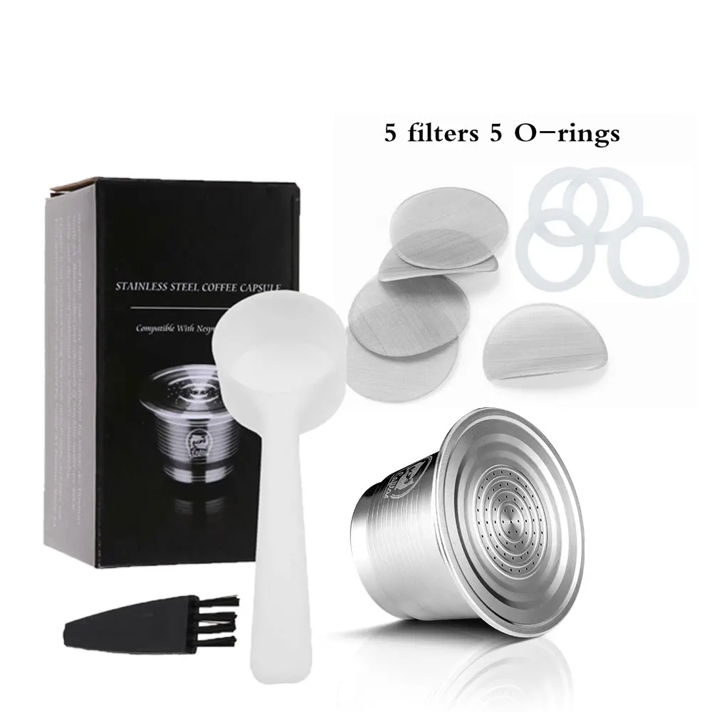 AS PICTURE ICafilas многоразовые кофейные капсулы Nespresso из нержавеющей стали, многоразовые пустые кофейные фильтры для эспрессо-машины - Цвет: AS PICTURE