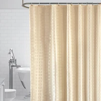 gold shower curtains for hotel bathroom jarl home grommet waterproof jacquard thick polyester grid luxury curtain for window new
