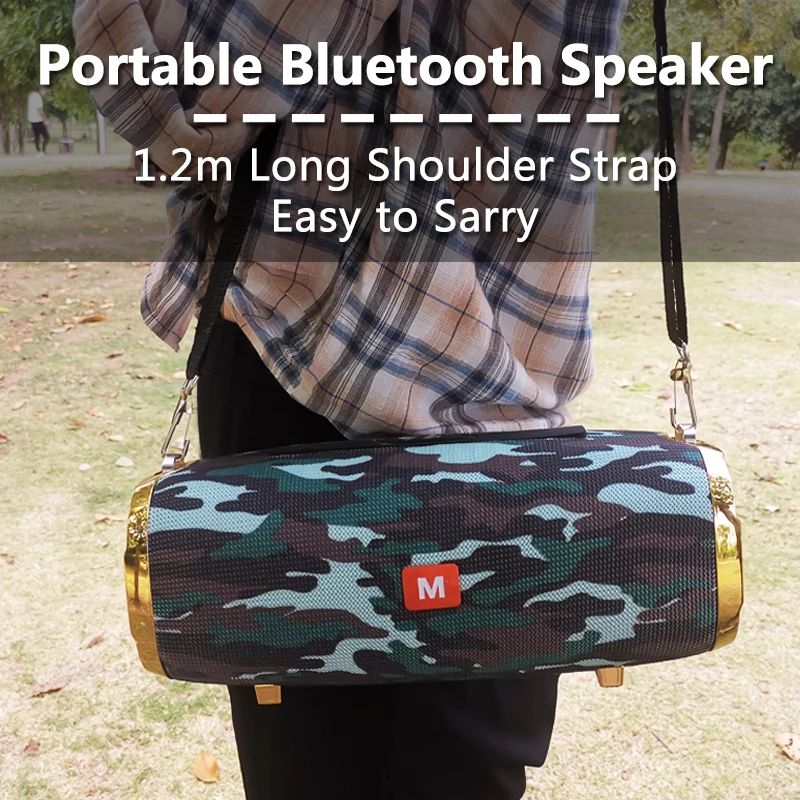 Портативная Bluetooth Колонка высокой мощности 50 Вт уличная Беспроводная колонка